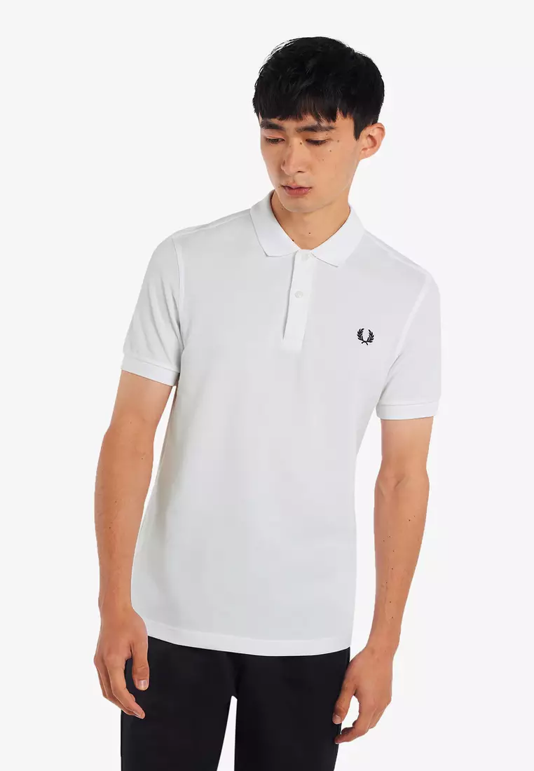 ◇FRED PERRY◇ M6000 Plain Fred Perry Shirt T50 AFPM2436000T Contrast Tape Ringer T-Shirt - Anchor Grey / Black | Men's T