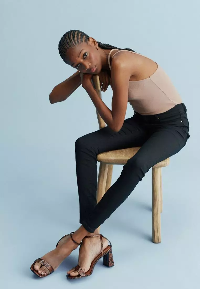 Stretch denim leggings sale