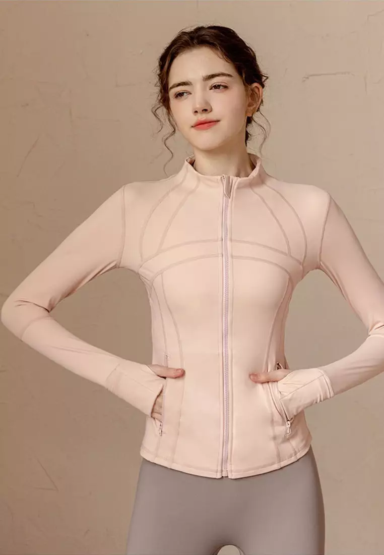 Tight workout jacket on sale