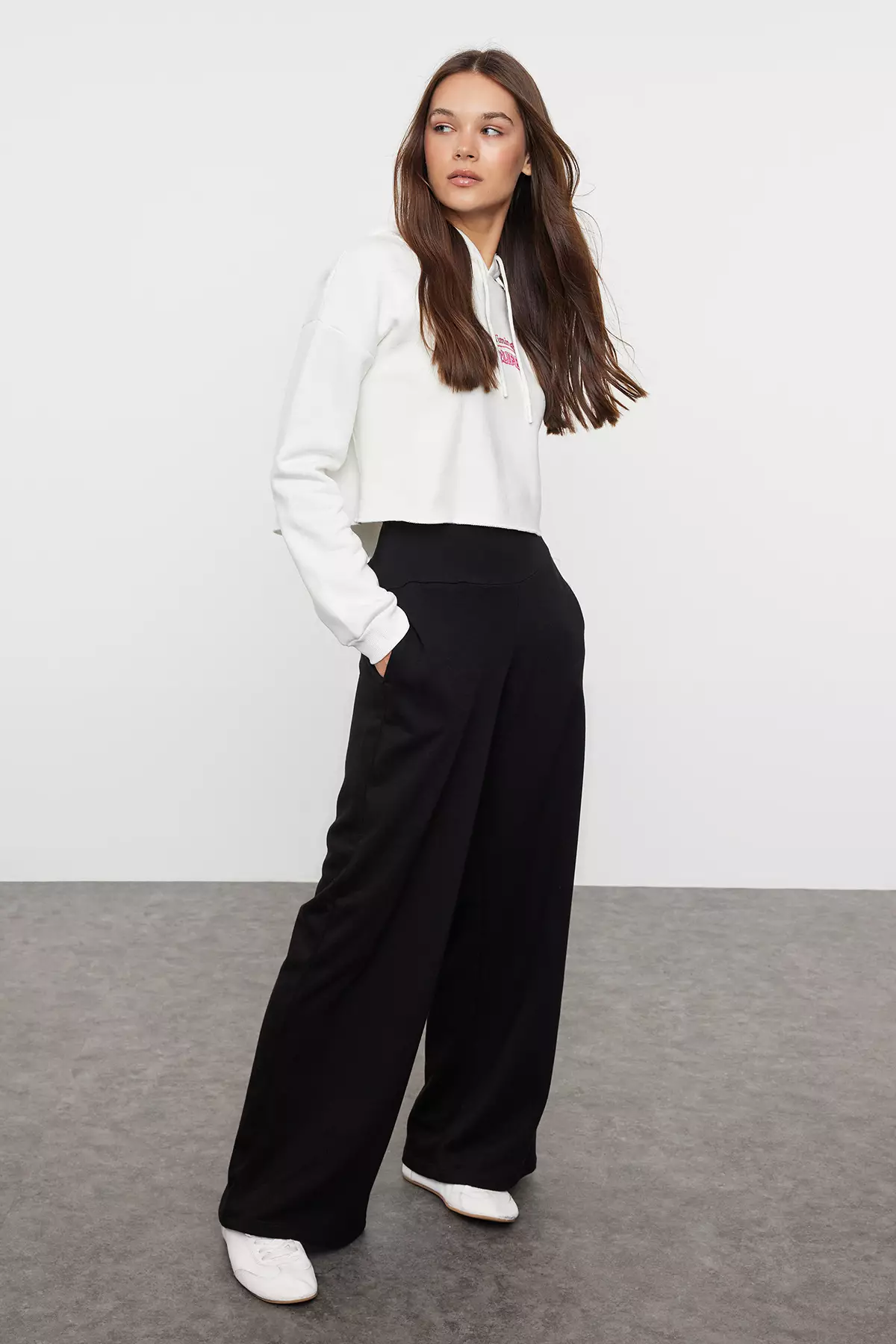 Buy Trendyol Wide Leg High Waist Trousers 2025 Online ZALORA