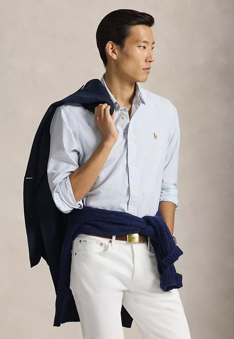 Classic Fit Striped Oxford Shirt