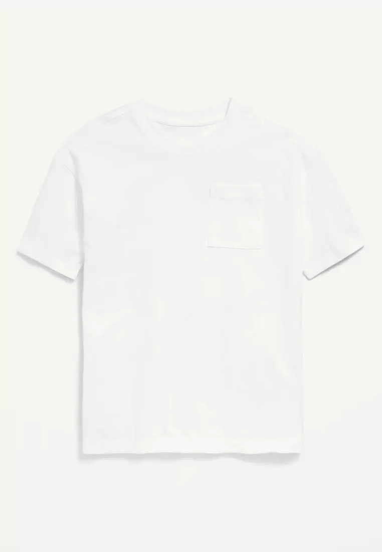 Oversized Short-Sleeve Pocket T-Shirt for Boys
