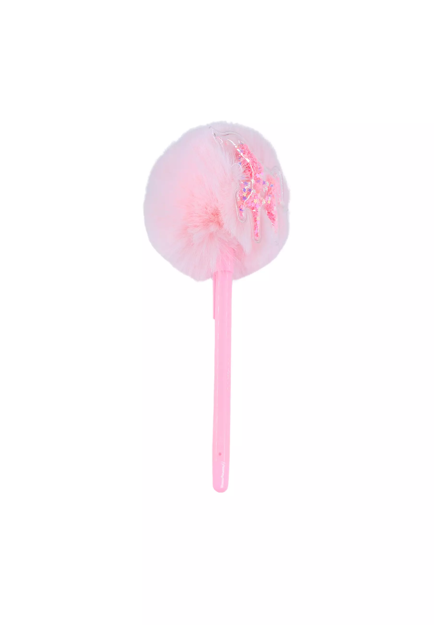 Crystal Unicorn Topper Pom-Pom Pen Pink