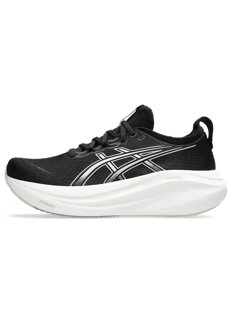 GEL-NIMBUS 27 (D WIDE) WOMEN RUNNING SHOES (BLACK)