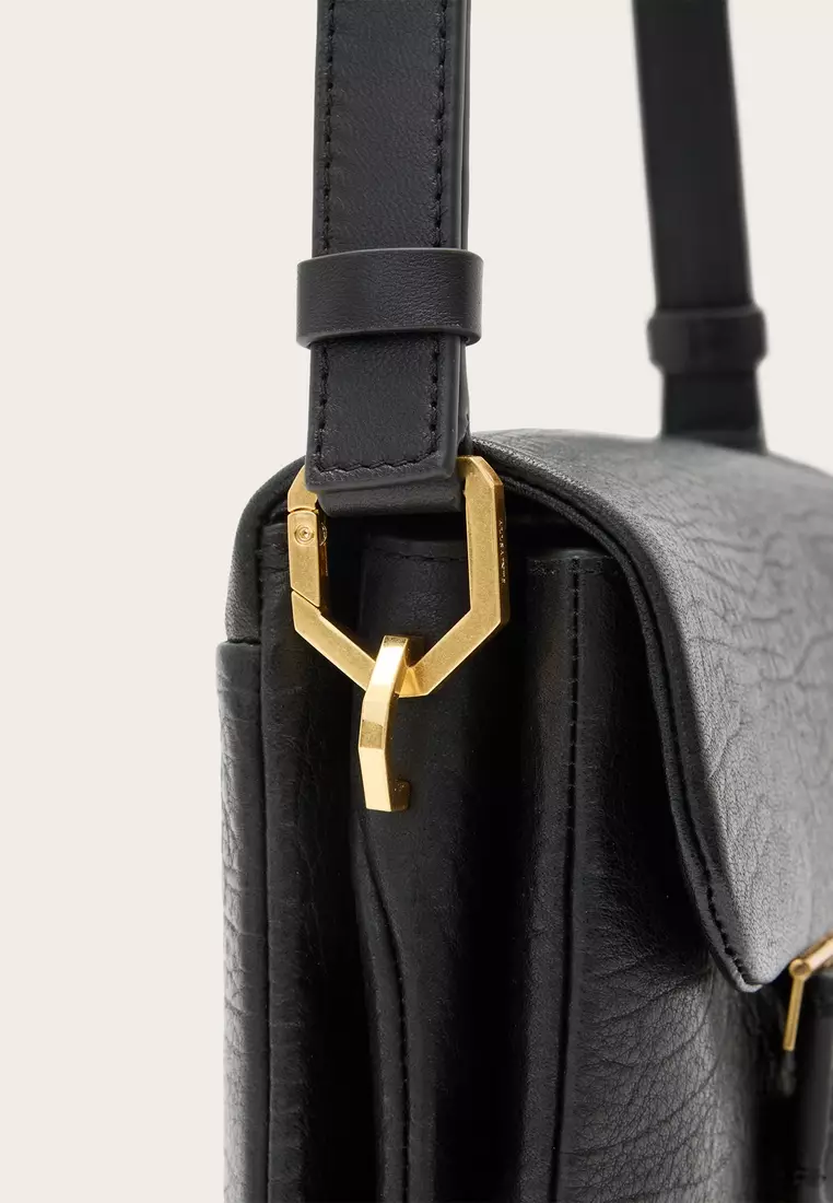 Buy AllSaints Jupiter Grain Leather Crossbody Bag Online ZALORA