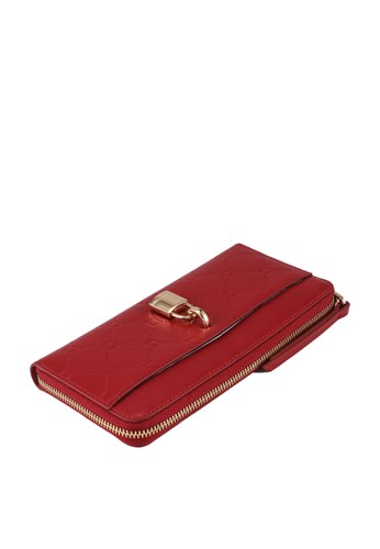 Jual Guess Cleo Large Zip Around Wallet Original ZALORA 
