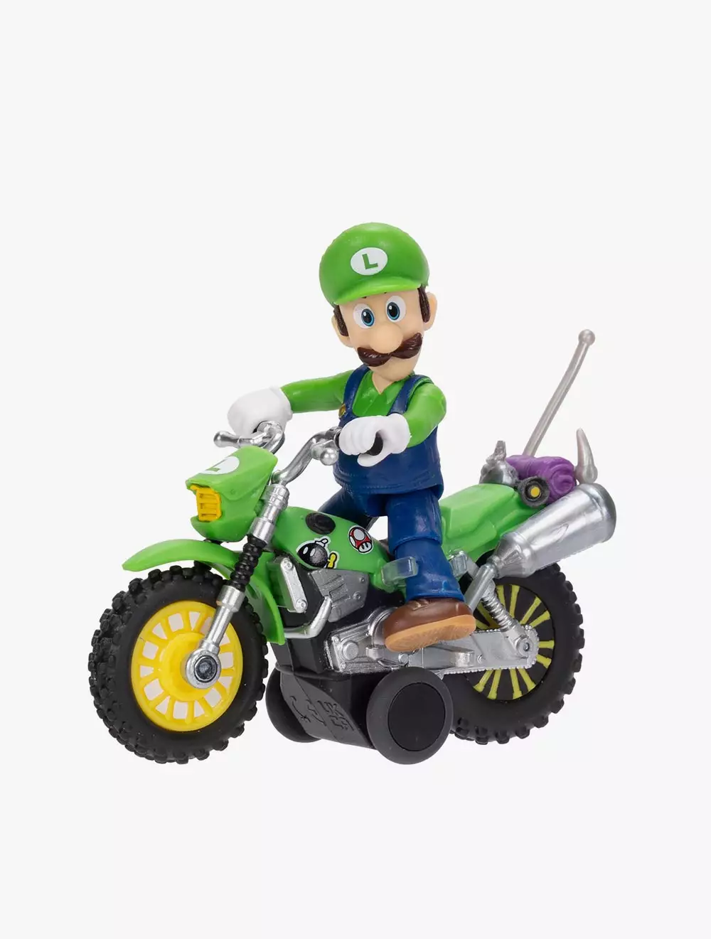 The Super Mario Galaxy Movie – 2.5” Figure with Pull Back Motorcycle – Luigi - SM843234