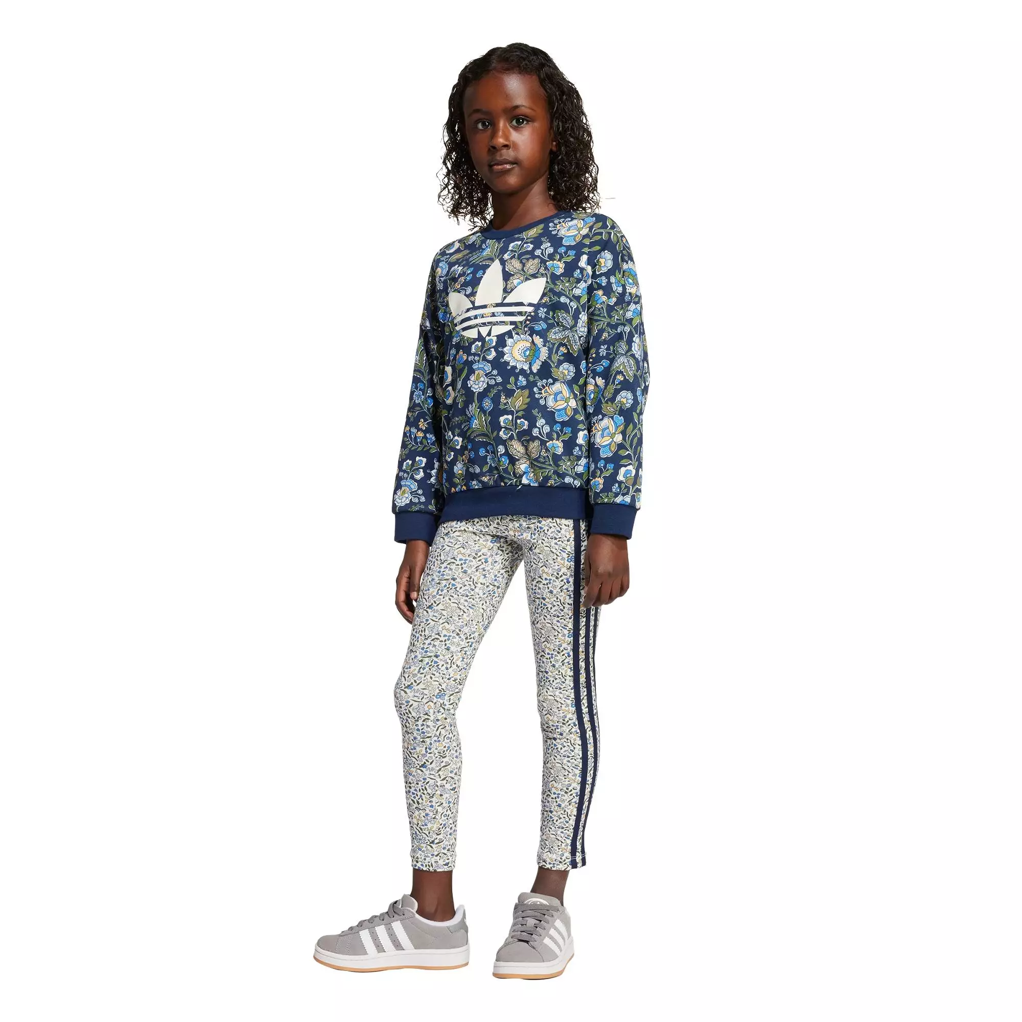 Lifestyle Originals X Liberty London Crew Leggings Set Kids Women Blue JV7804