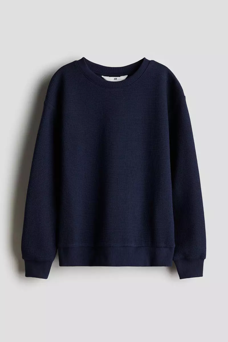 H and m blue sweatshirt 2025