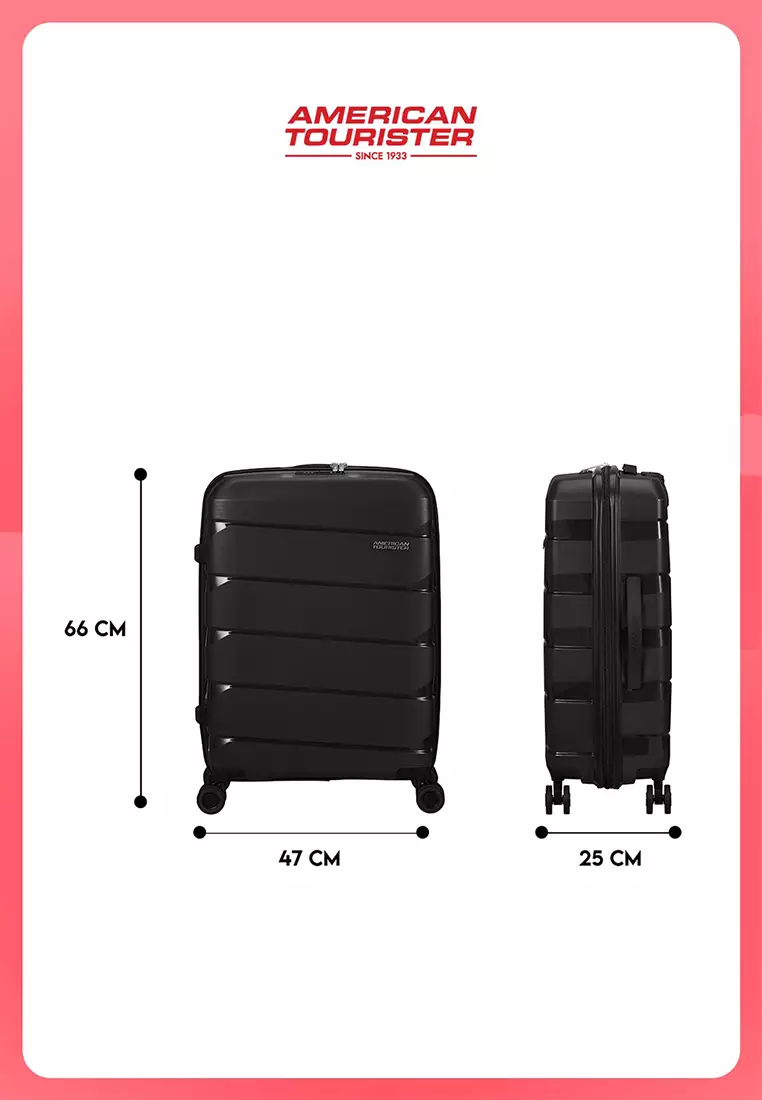 American Tourister Koper Hardcase Air Move Medium 24 inch-Black