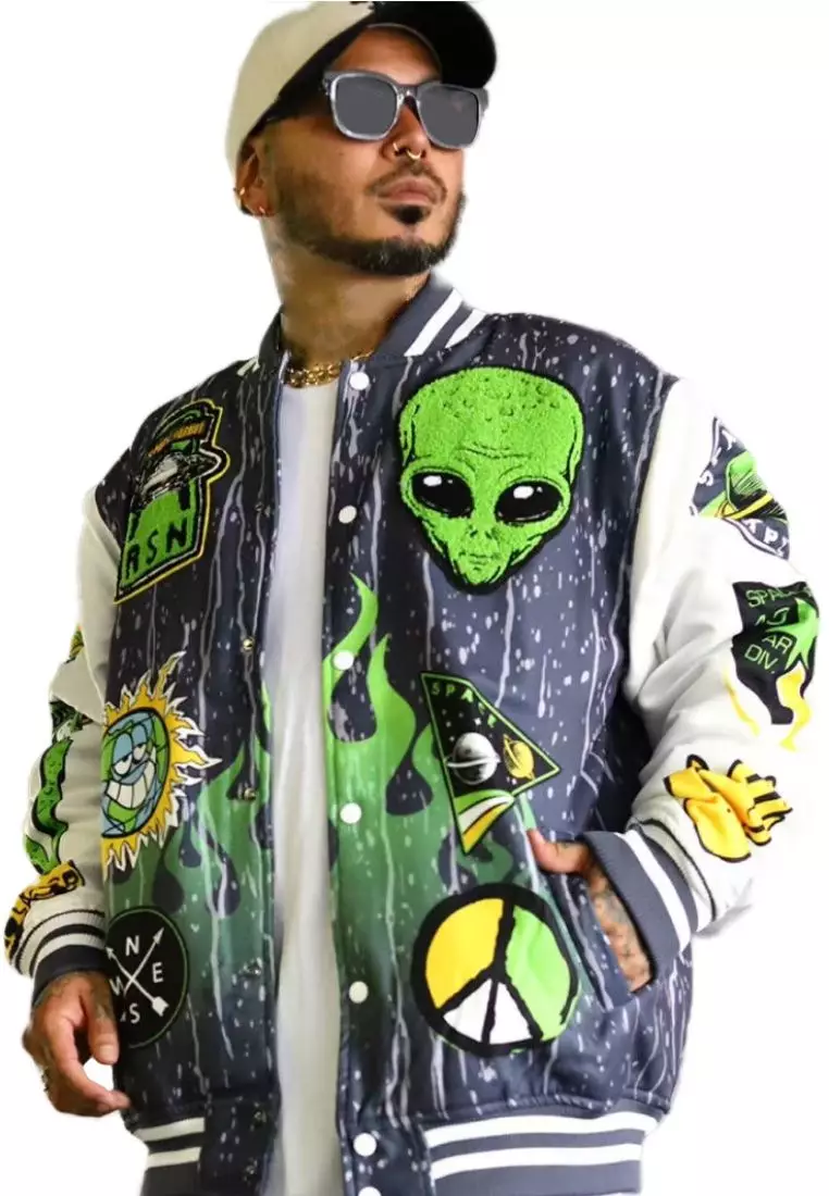 NYC Streetwear - Space Varsity Jacket