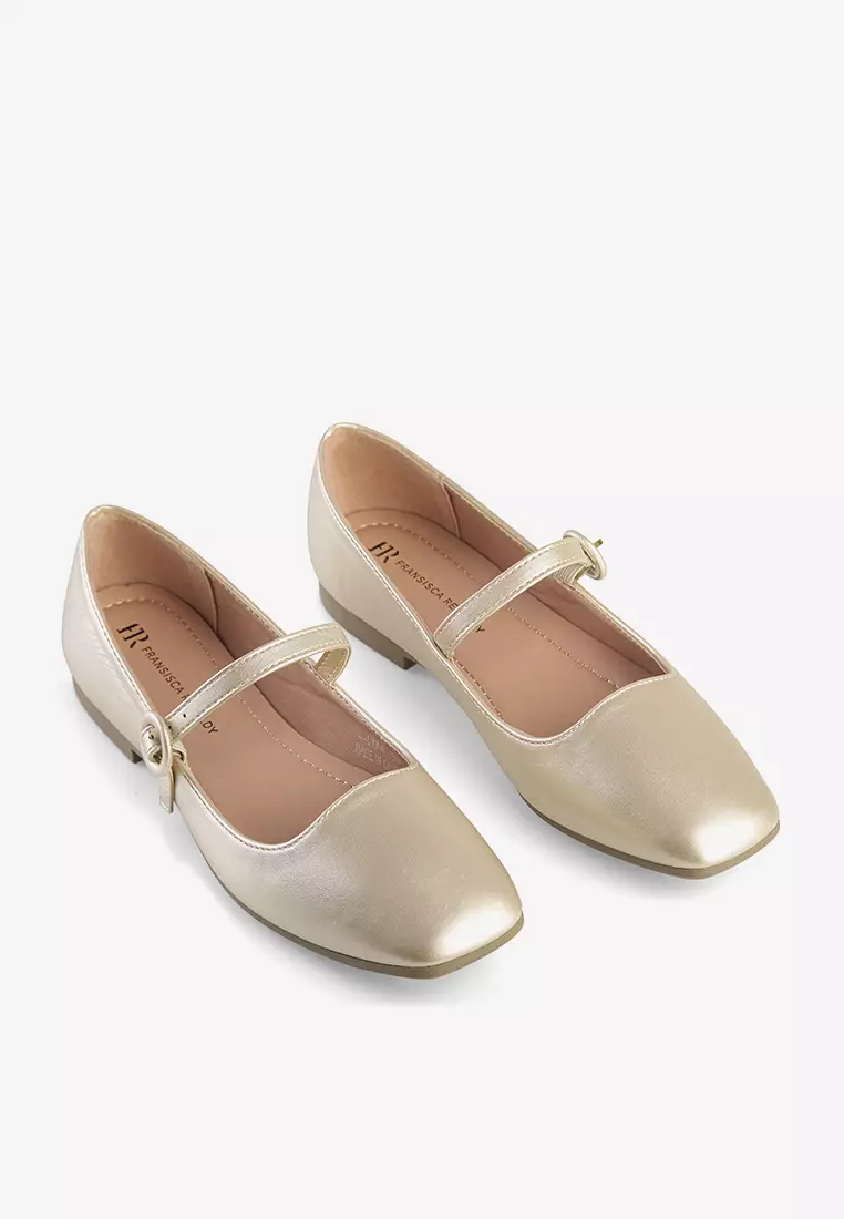 Sepatu Flat Shoes Wanita Mary Jane L.Lyka