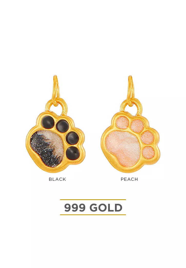 HABIB 999/24K Yellow Gold Pendant (Paw) 9GP01240525