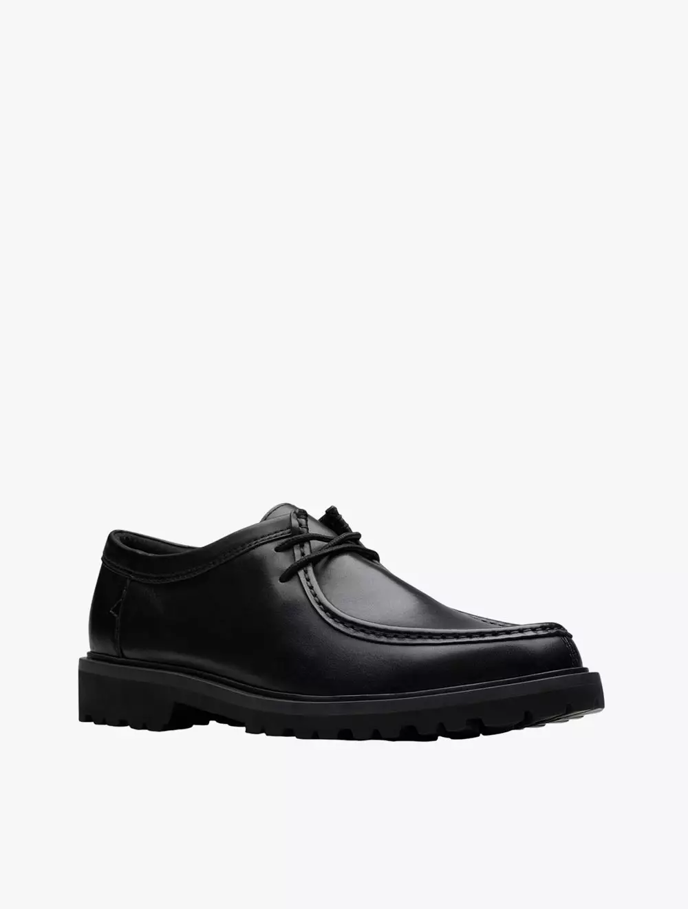 Clarks Berwick Seam Black Leather
