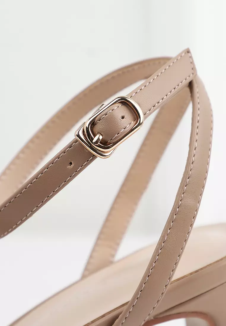 7CM Ankle Strap High Heel Sandals BY272-1