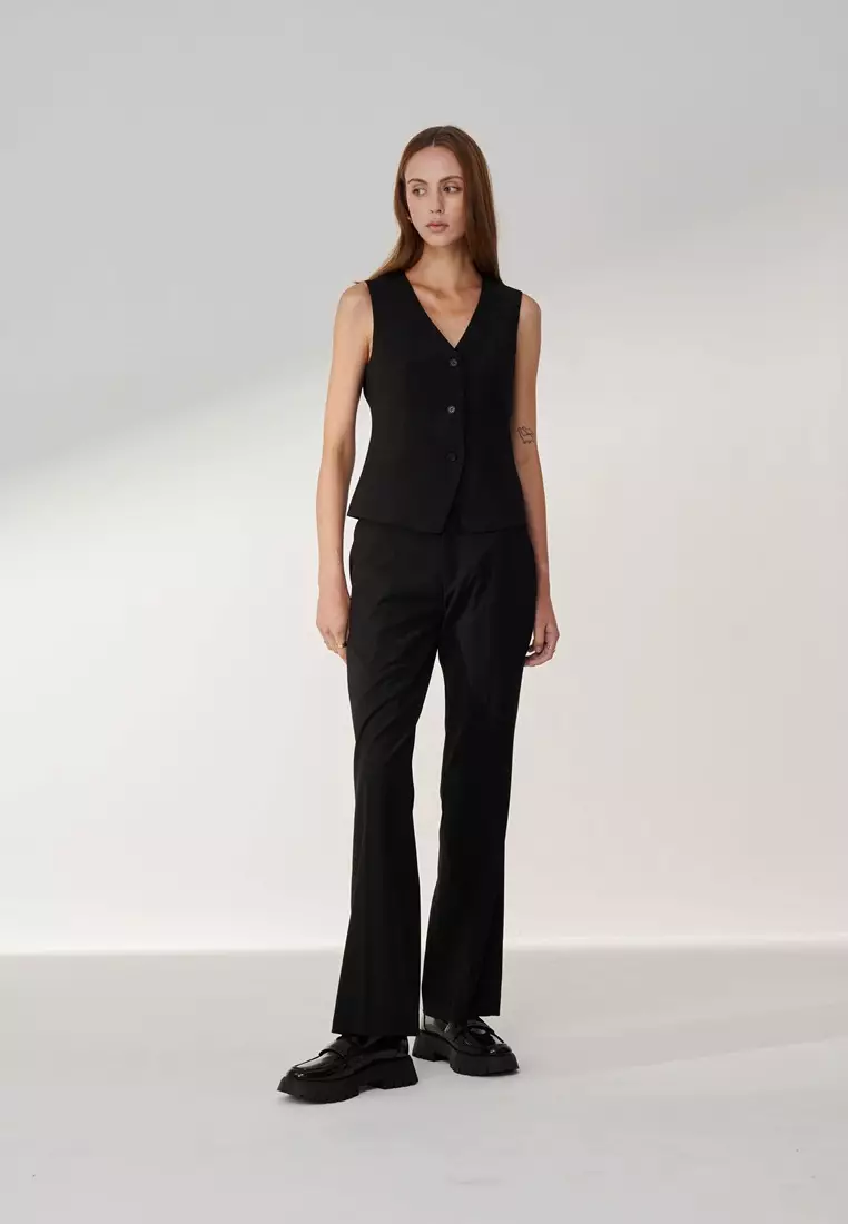 黑色銀蔥西裝背心