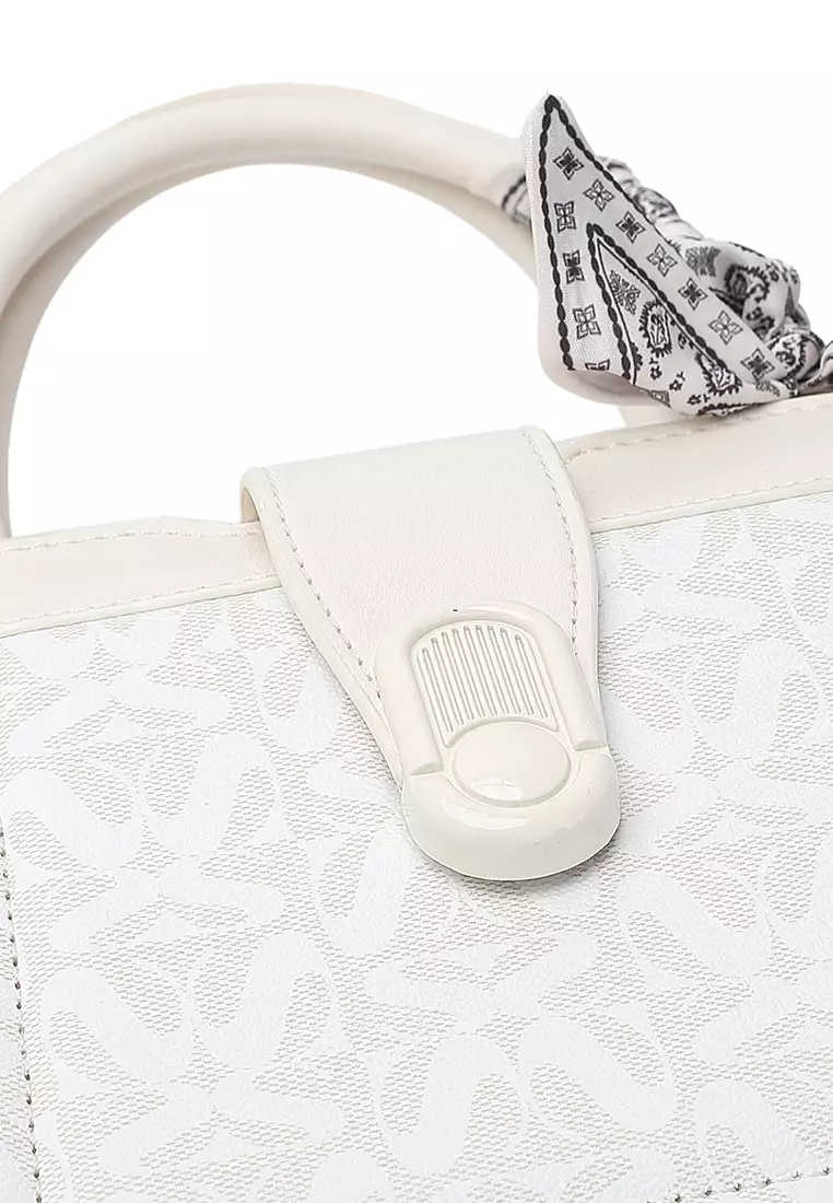 Women's Top Handle Bag / Sling Bag / Crossbody Bag (Tas Selempang / Tas Tangan) - Putih