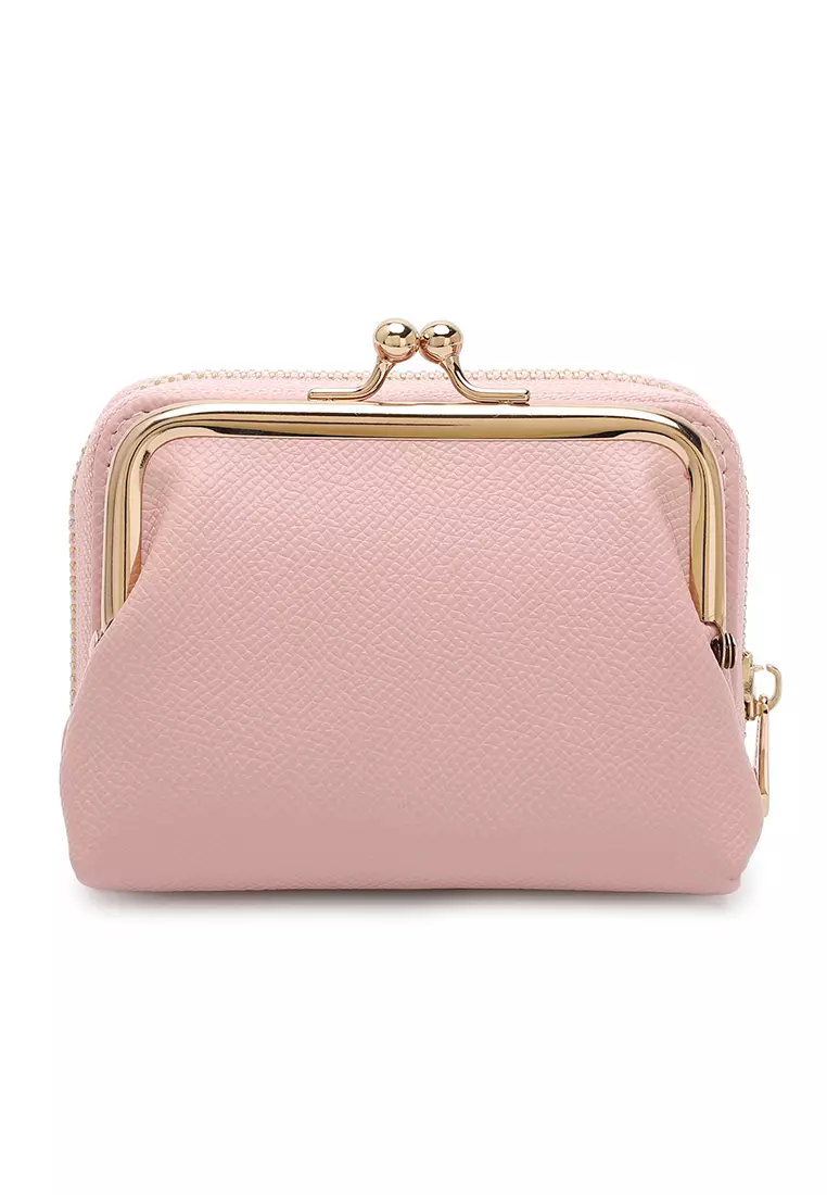 Pink shop coin purse