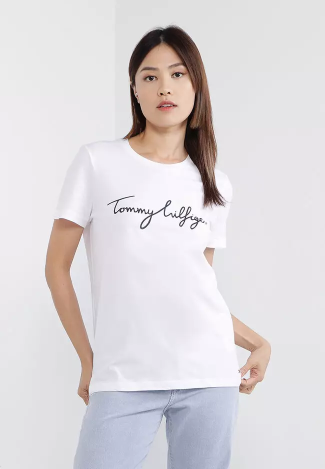 Tommy Hilfiger Heritage Crew Neck T-Shirt, Women's Short Sleeve