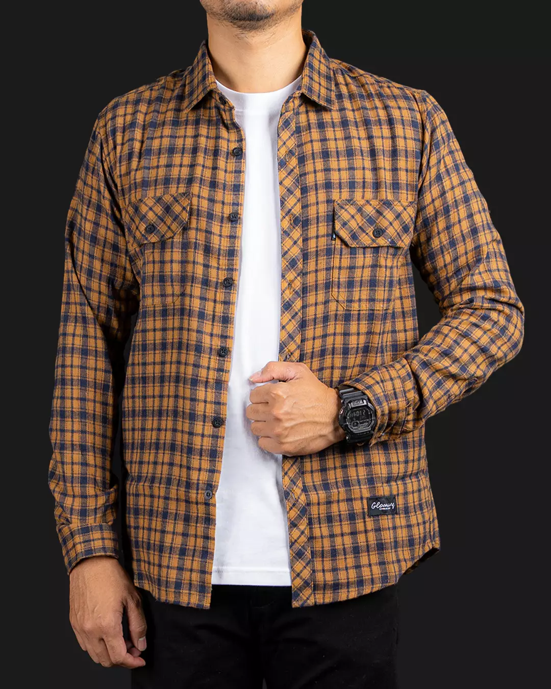 Kemeja Flanel Panjang Martens Unisex