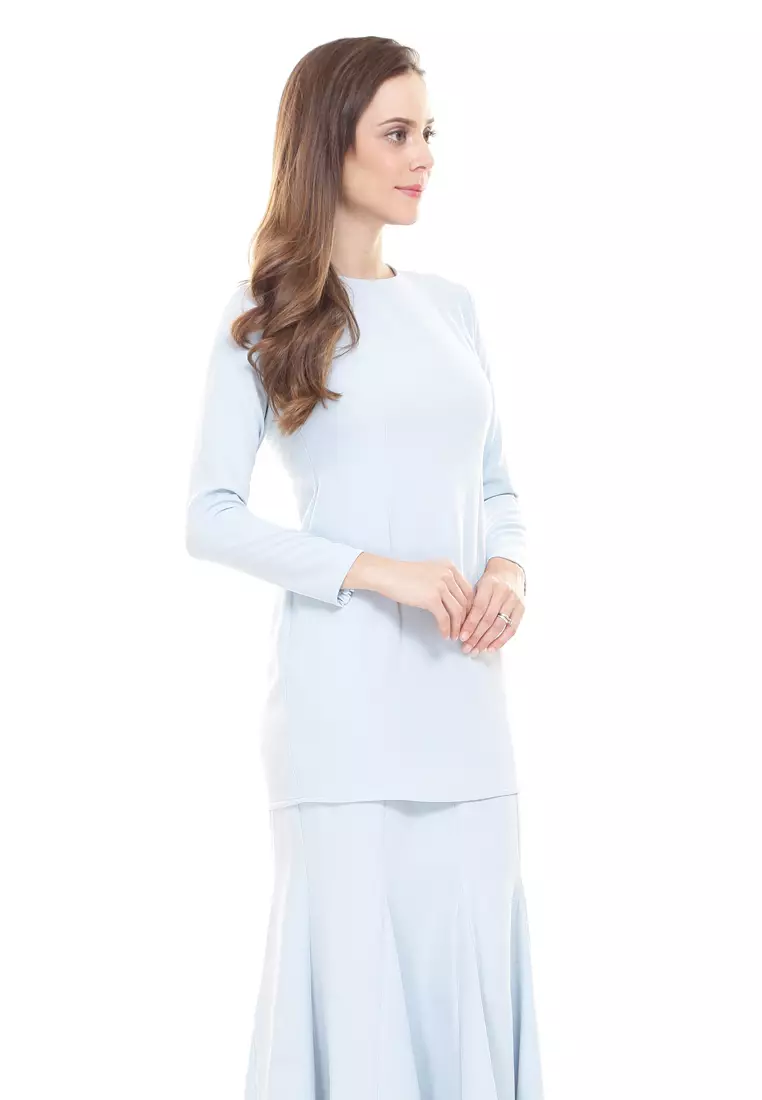 Rina Kurung in Baby Blue