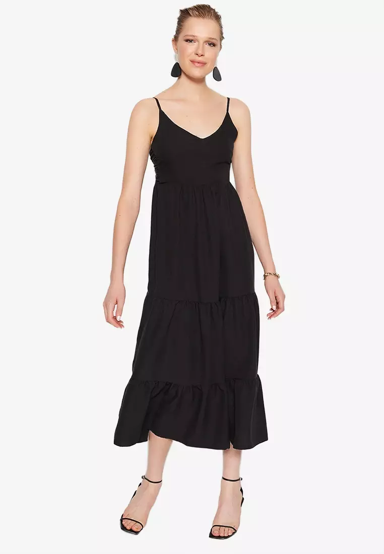 Buy Trendyol Woven Strap Back Detailed Dress 2024 Online ZALORA