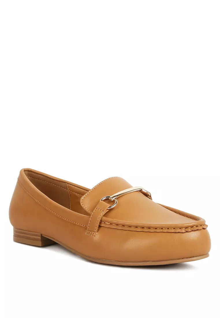 Buy London Rag Cognac Horsebit Faux Leather Loafers 2024 Online