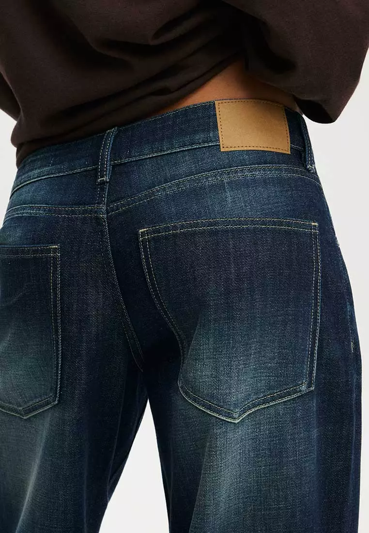 Petite Low Rise Wide Jeans