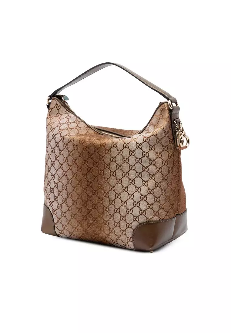Pre-Loved Gucci Gg Lurex Heart Bit Shoulder Bag