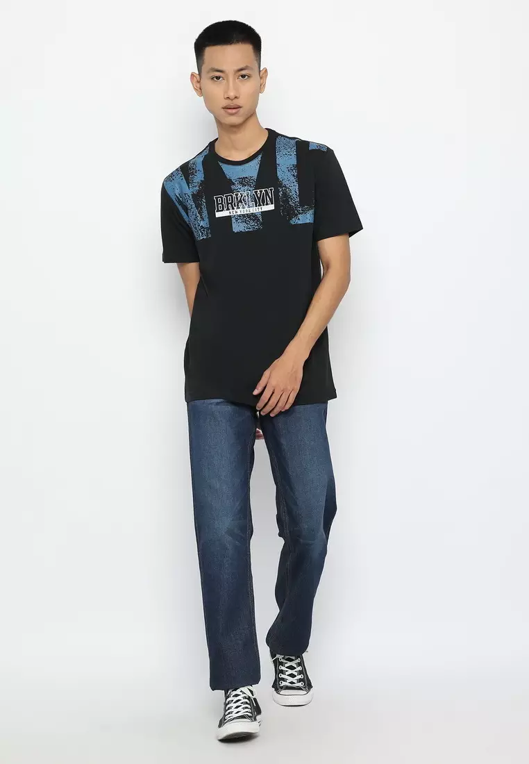 POLICE T-Shirt Cotton Combed Pria 207280361