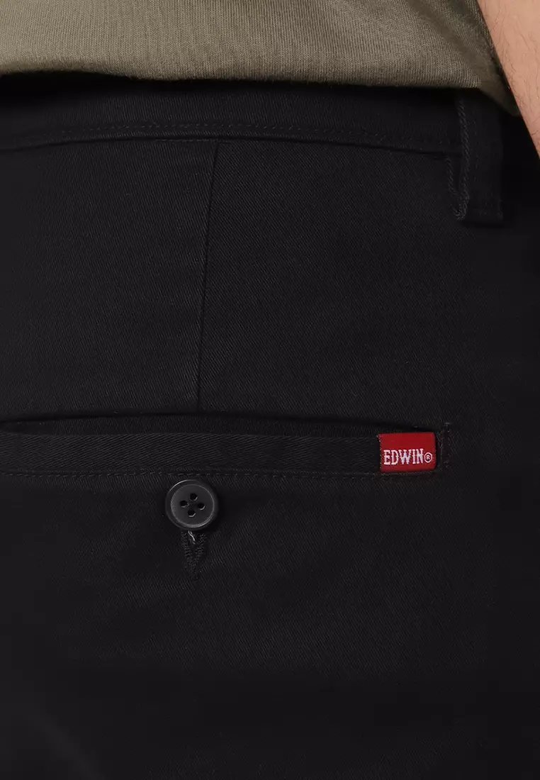THAYER CHINOS - JET BLACK Celana Panjang - Bottoms Man Reguler Fit
