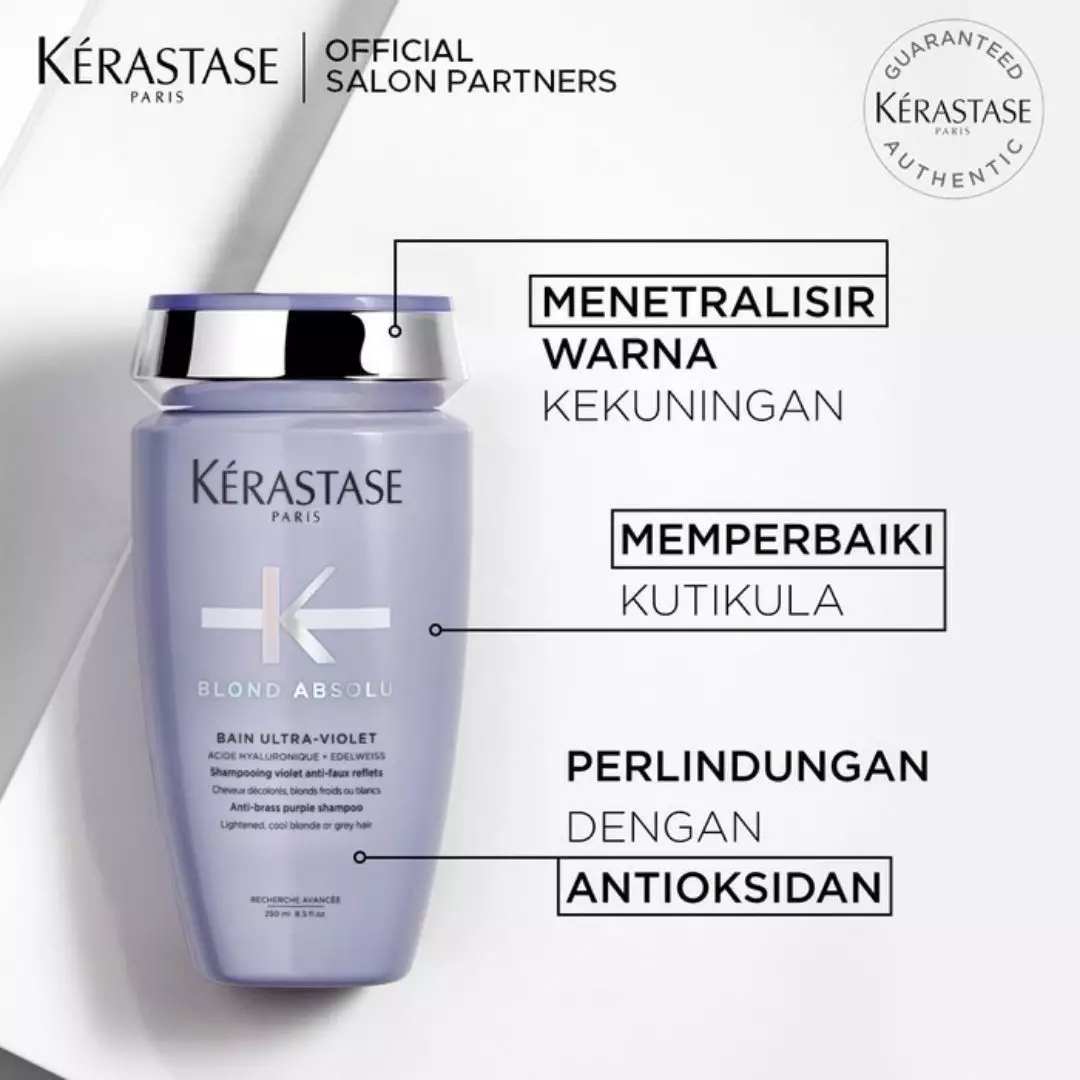 Kerastase Bain Ultra Violet 250ml Shampoo Rambut Di Bleach