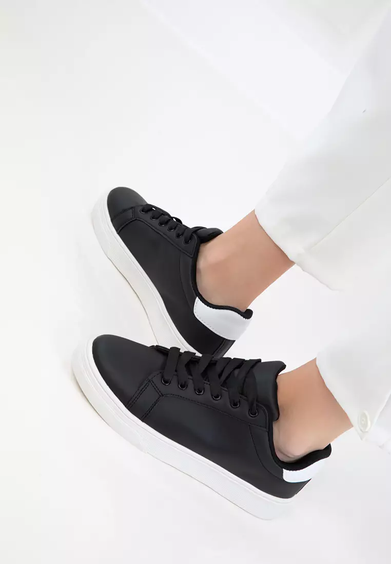 Soho Black-White Women's Sneaker 14395