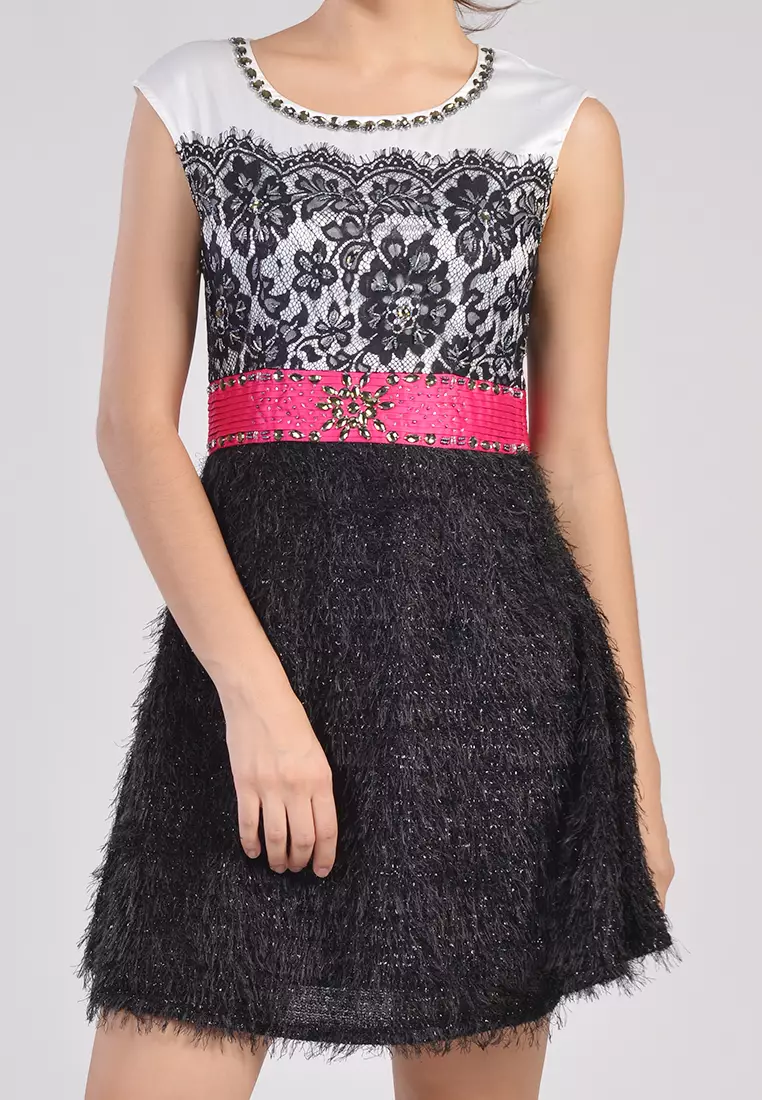 Bibiq Dress Satin Lace