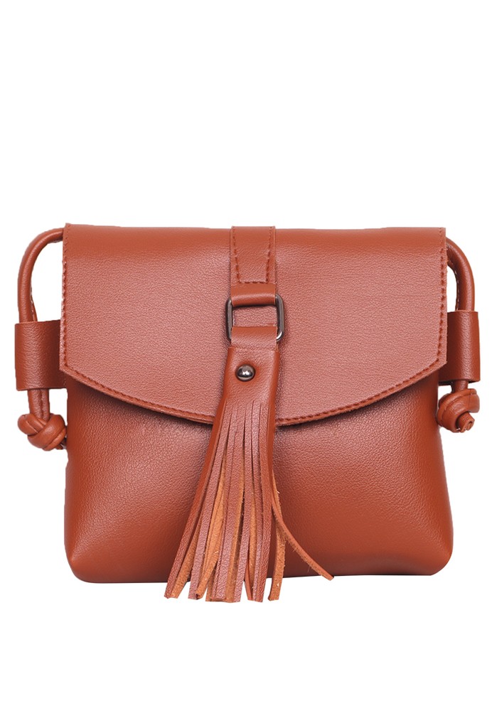 Jual Quincy Label Tas selempang Wanita Barbara Brown Original ZALORA