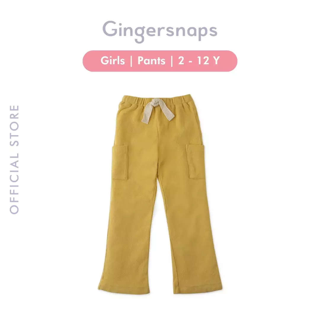 Gingersnaps 70'S Fun Pants Yellow - Celana Anak Perempuan (Kuning)
