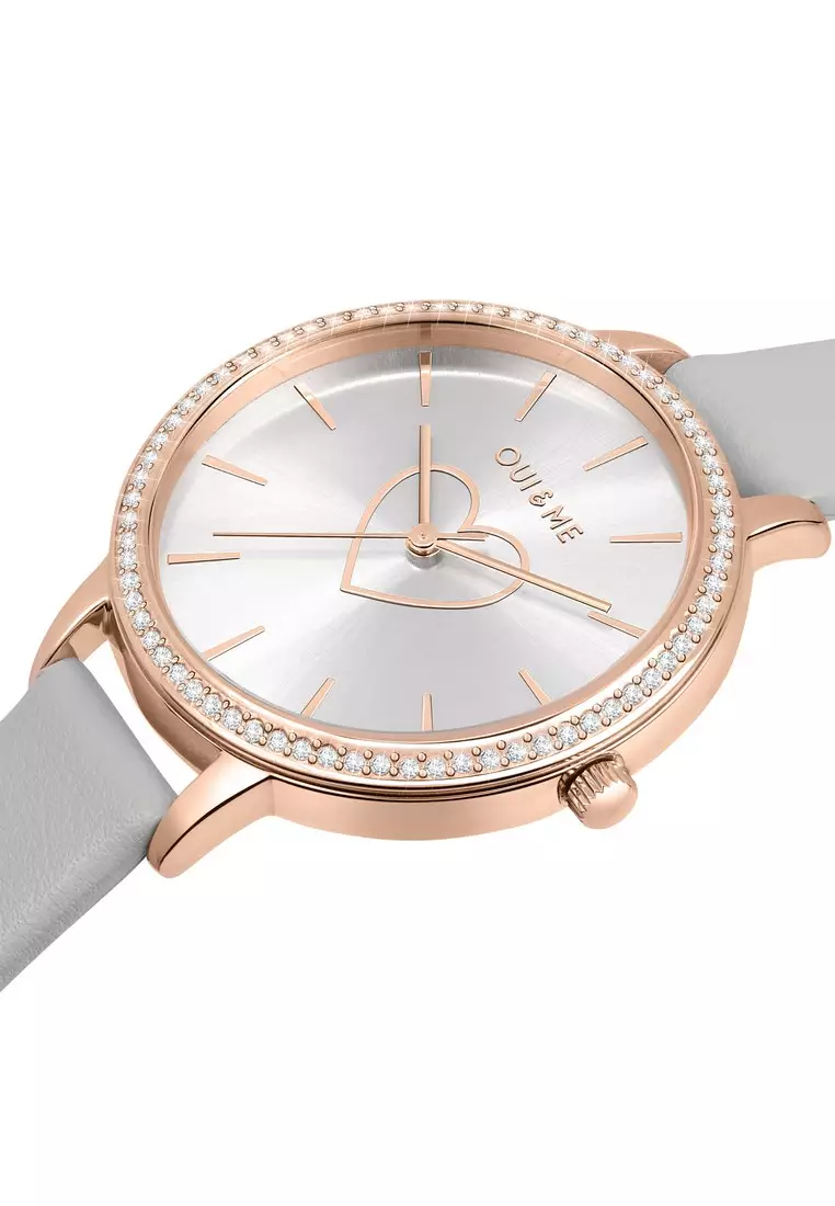 [環保腕錶] Oui&Me Amourette系列 34mm 女士石英腕錶+手鍊 ME010289