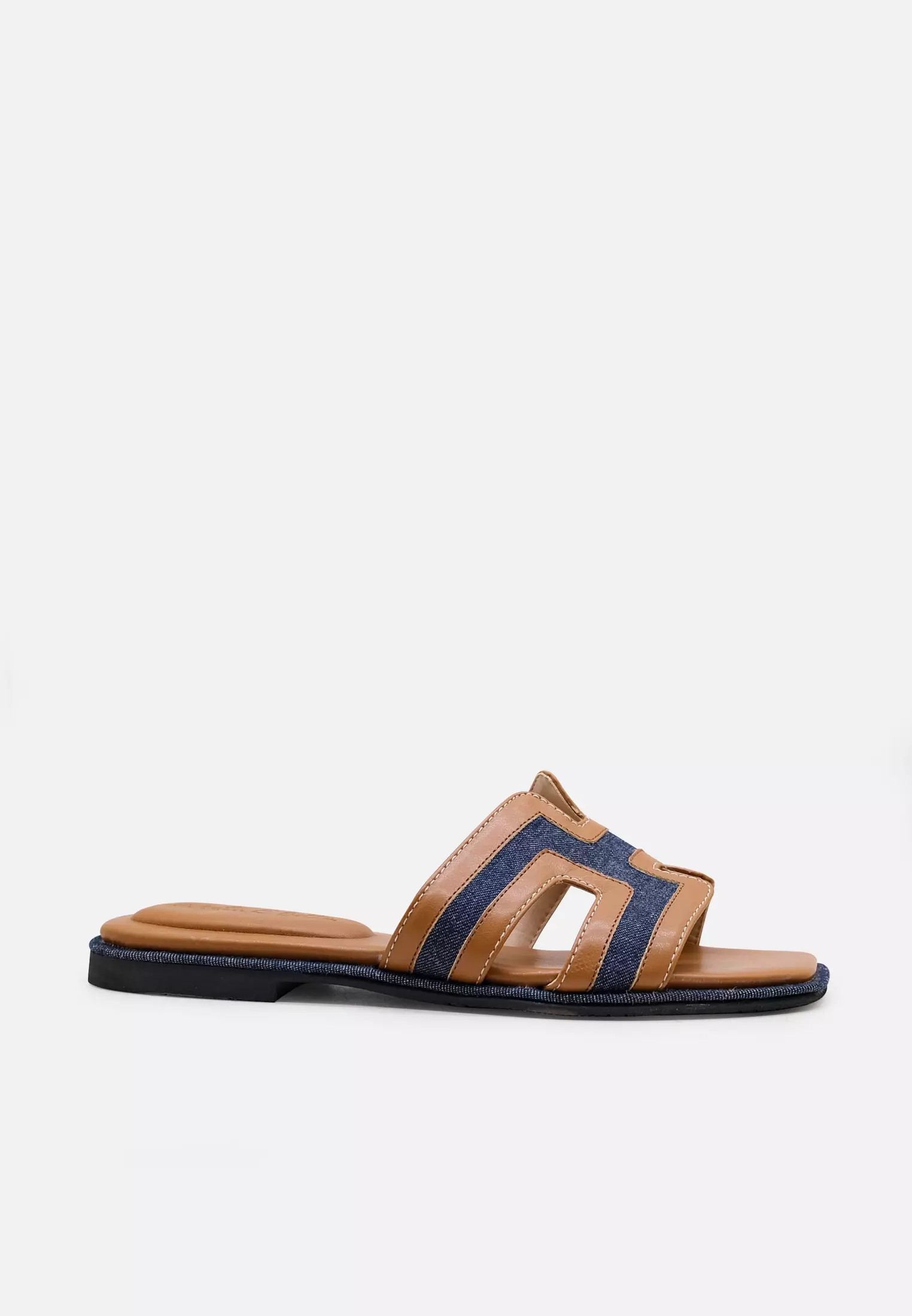 Harper Sandal Flat Slides Canvas Wanita