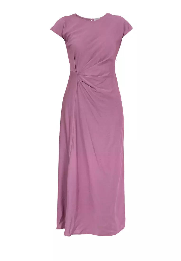 MINERVA Side Drape Dress