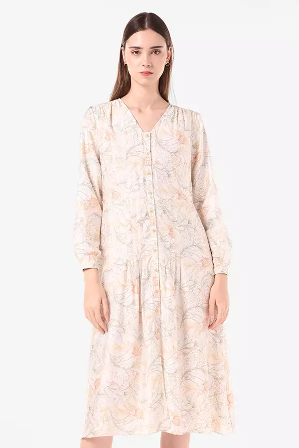 Minimal Noelle Dress Yellow Light Warna Yellow_Light