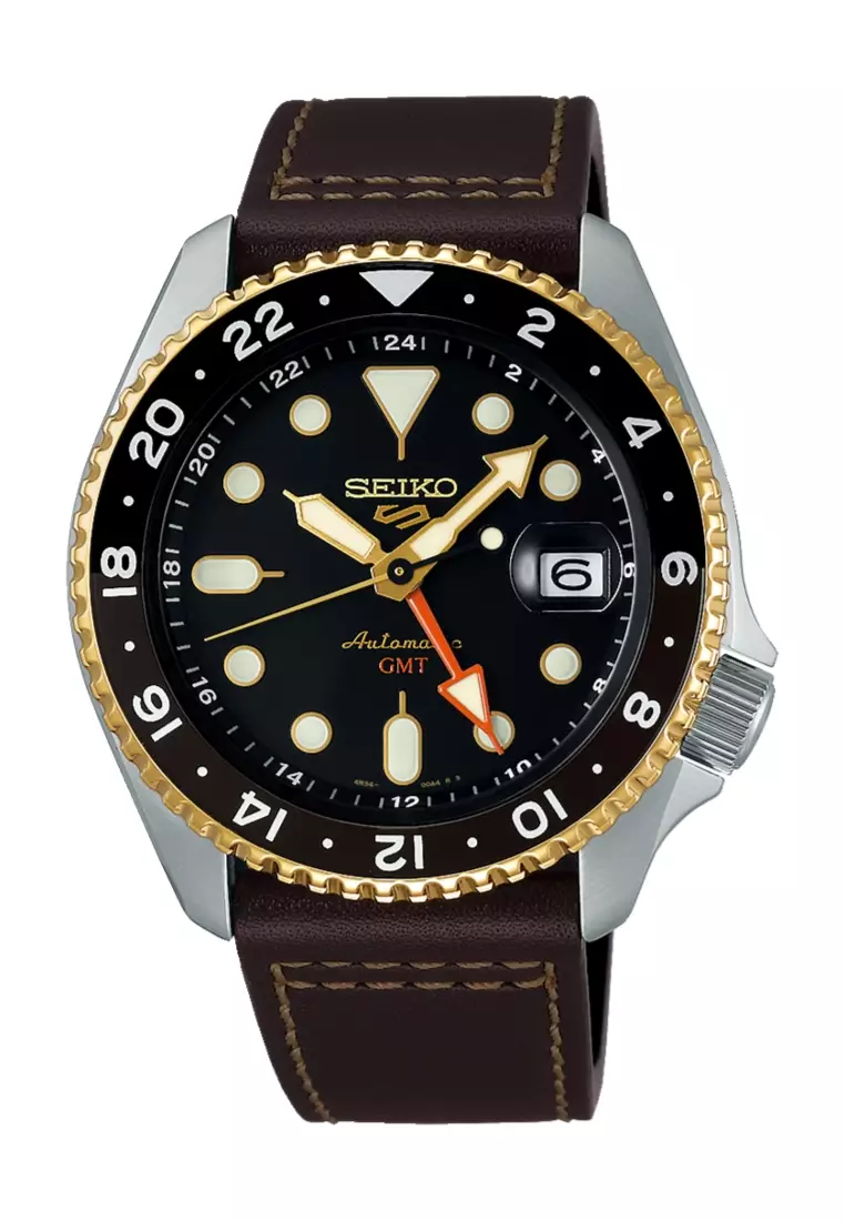 Buy Seiko Seiko 5 Sports SKX GMT In Mocha Black Dial Dark Brown
