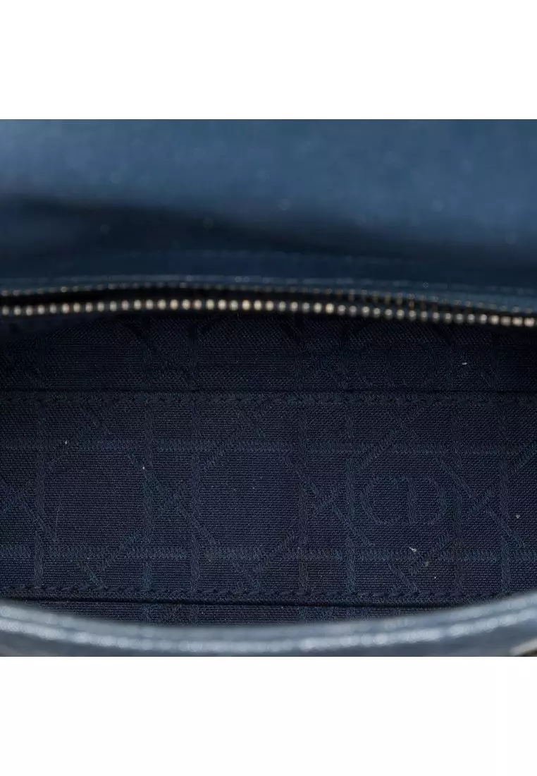 Pre-Loved Dior Mini Iridescent Lambskin Cannage Lady Dior