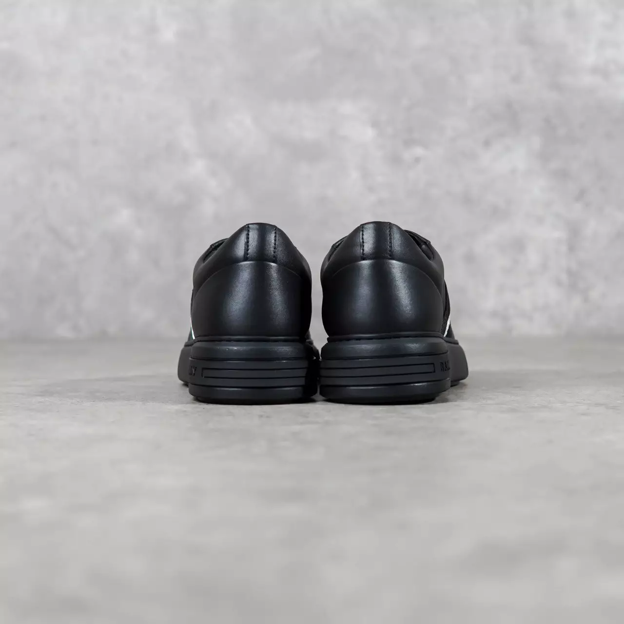 Sepatu BALLY STRIPE WHITE BLACK MOONY SNEAKERS 100% ORIGINAL