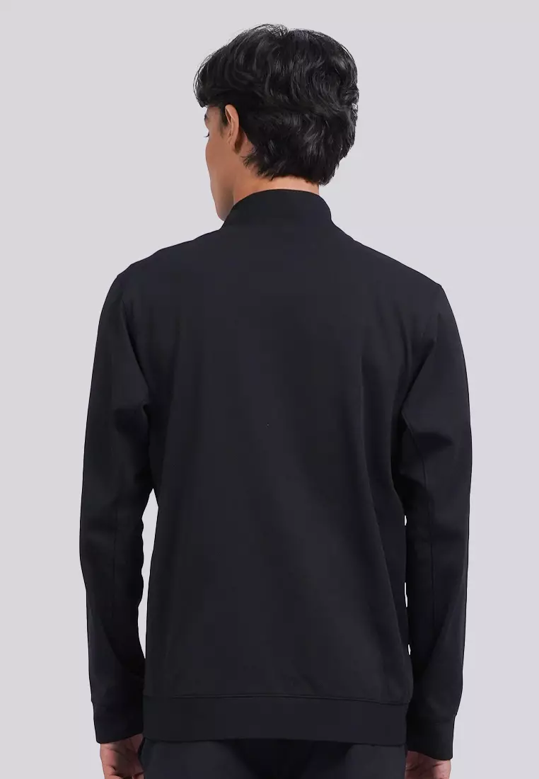 High Collar Active Knit Jacket