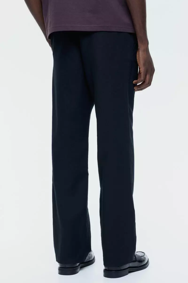 Regular Fit Linen-blend trousers