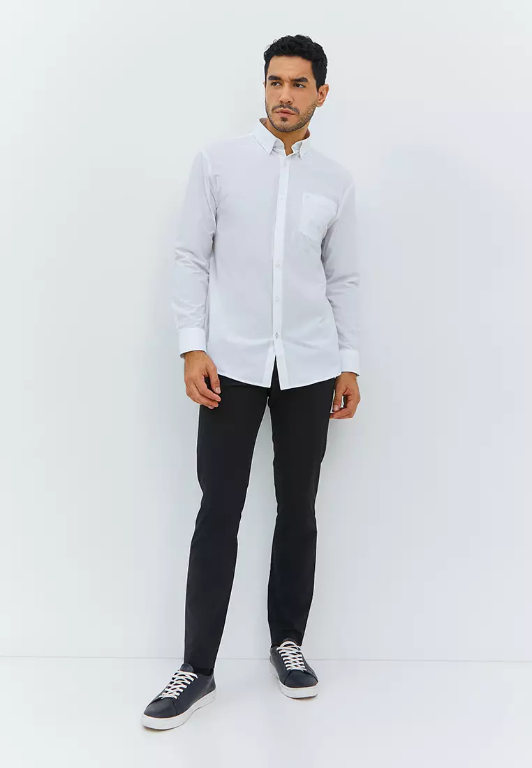 Jobb Steelco Kemeja Pria Lengan Panjang Regular Fit Putih Colour White