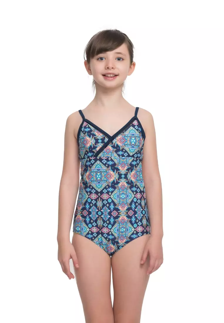 Sunseeker Girl Mosaic Navy Swimsuit