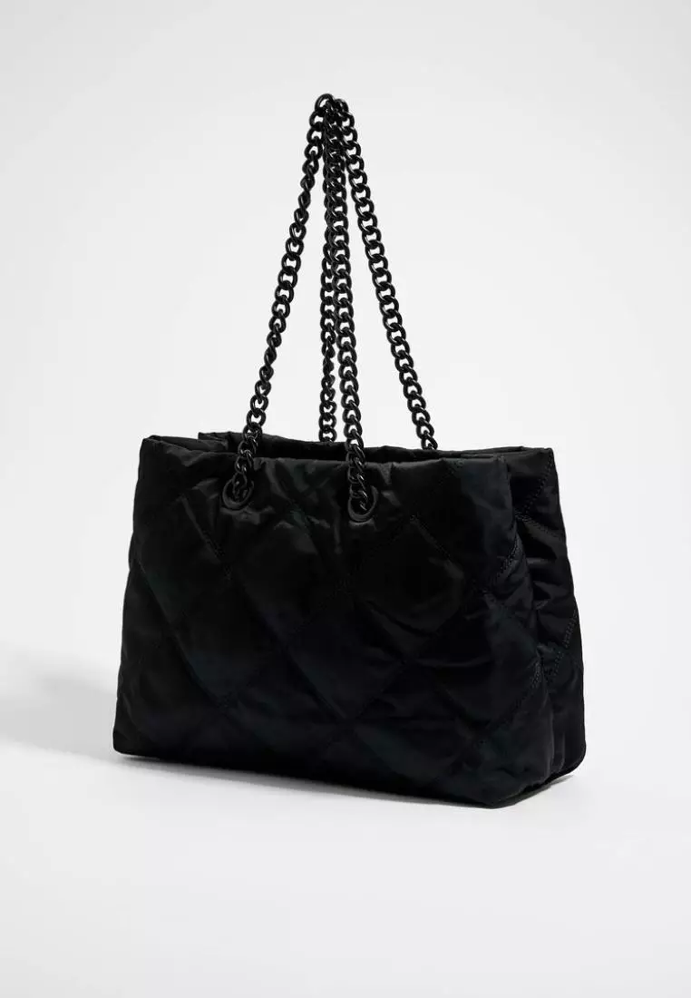 Bimba Y Lola L Black Shopper Bag