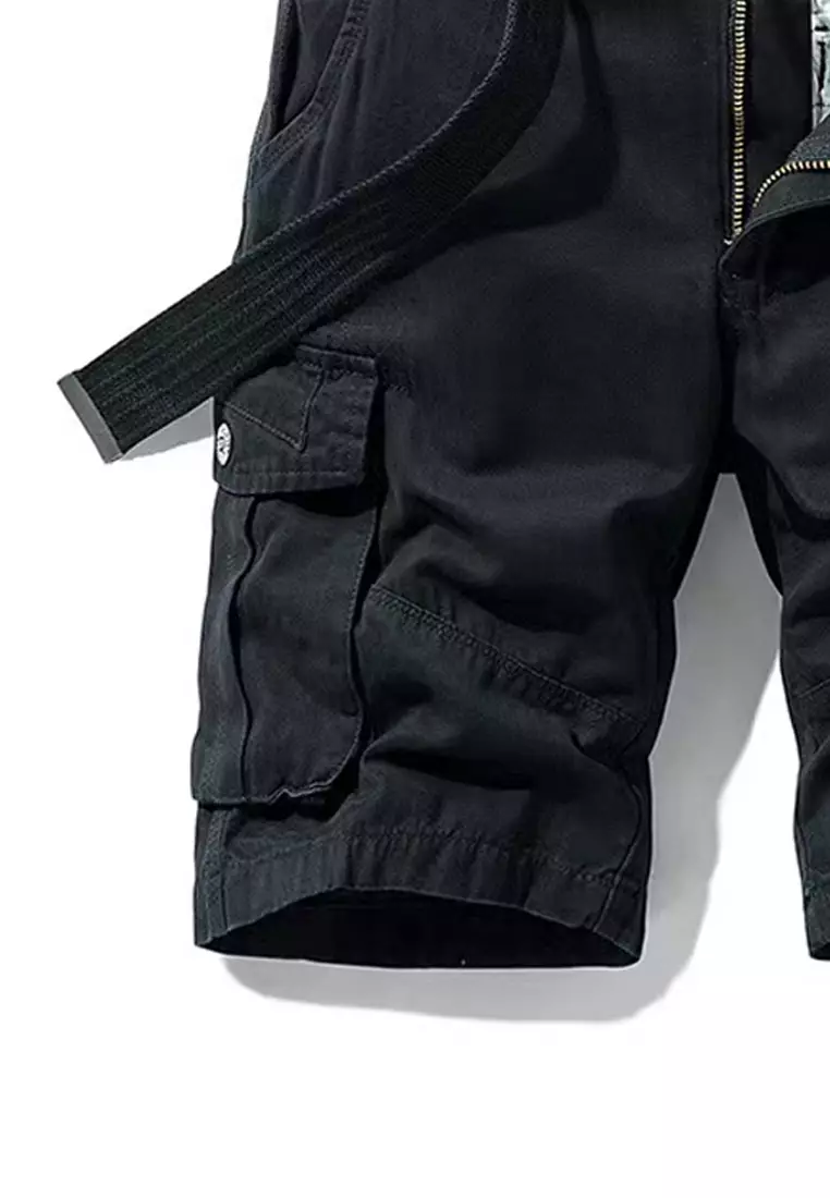 Multi Pockets Cotton Casual Shorts GJL27053