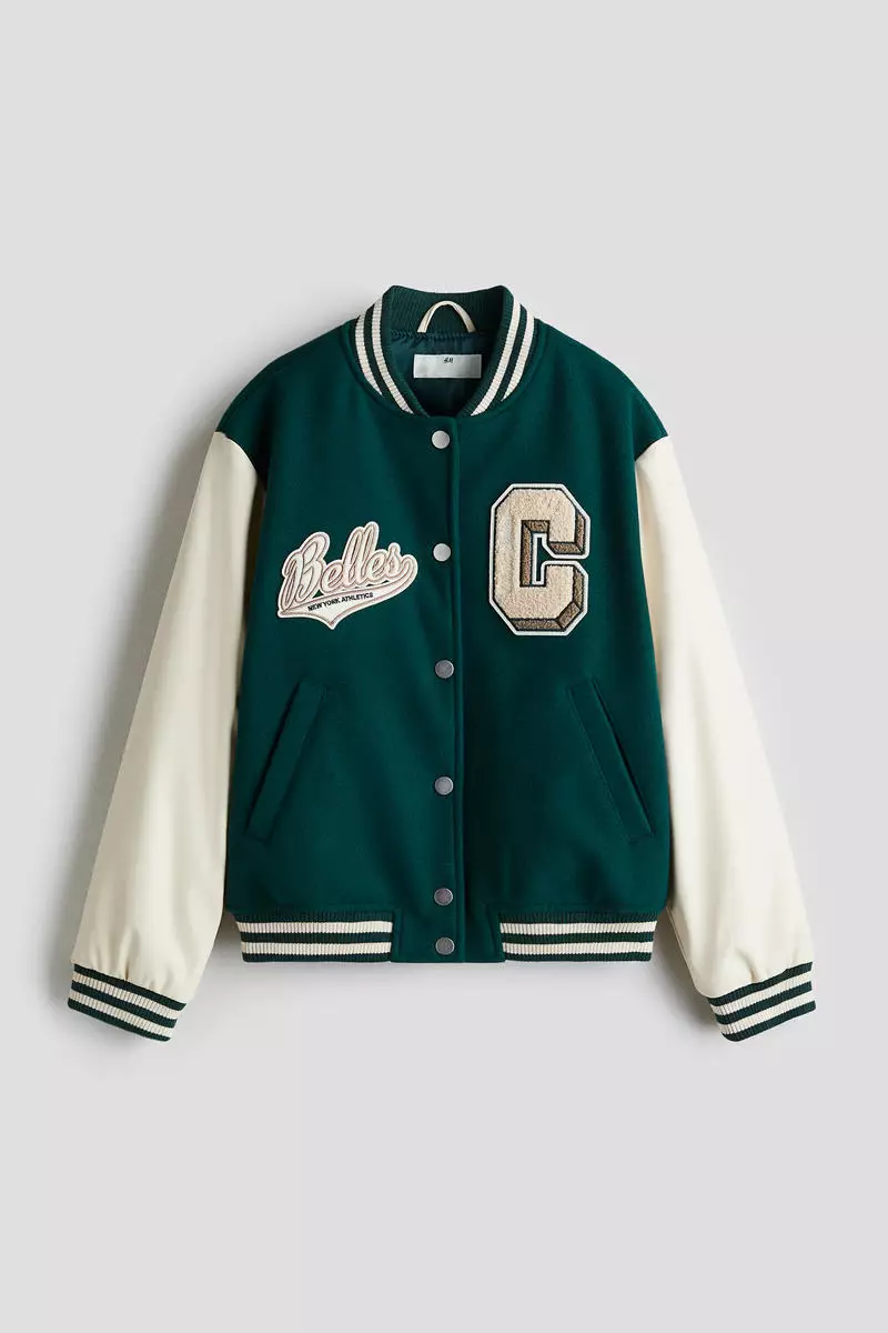 Buy H&M Appliquéd baseball jacket 2025 Online ZALORA Philippines